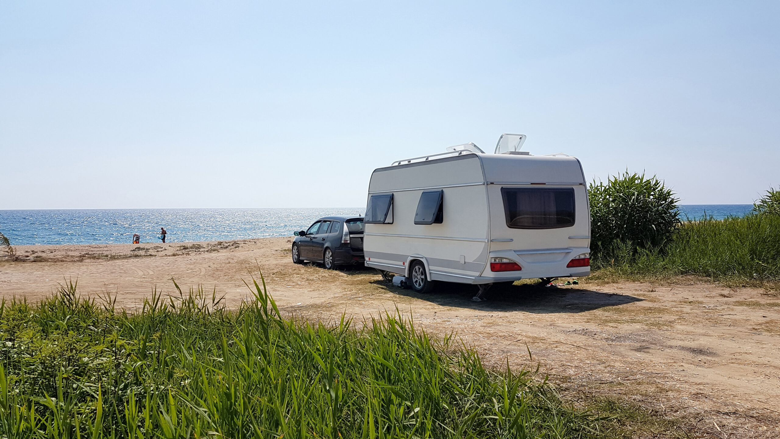 Caravan Near The Beach Scaled